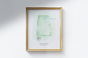 Watercolor Map of Alabma, a Graphic by Beloved Paper (Thumbnail 6 of 6)