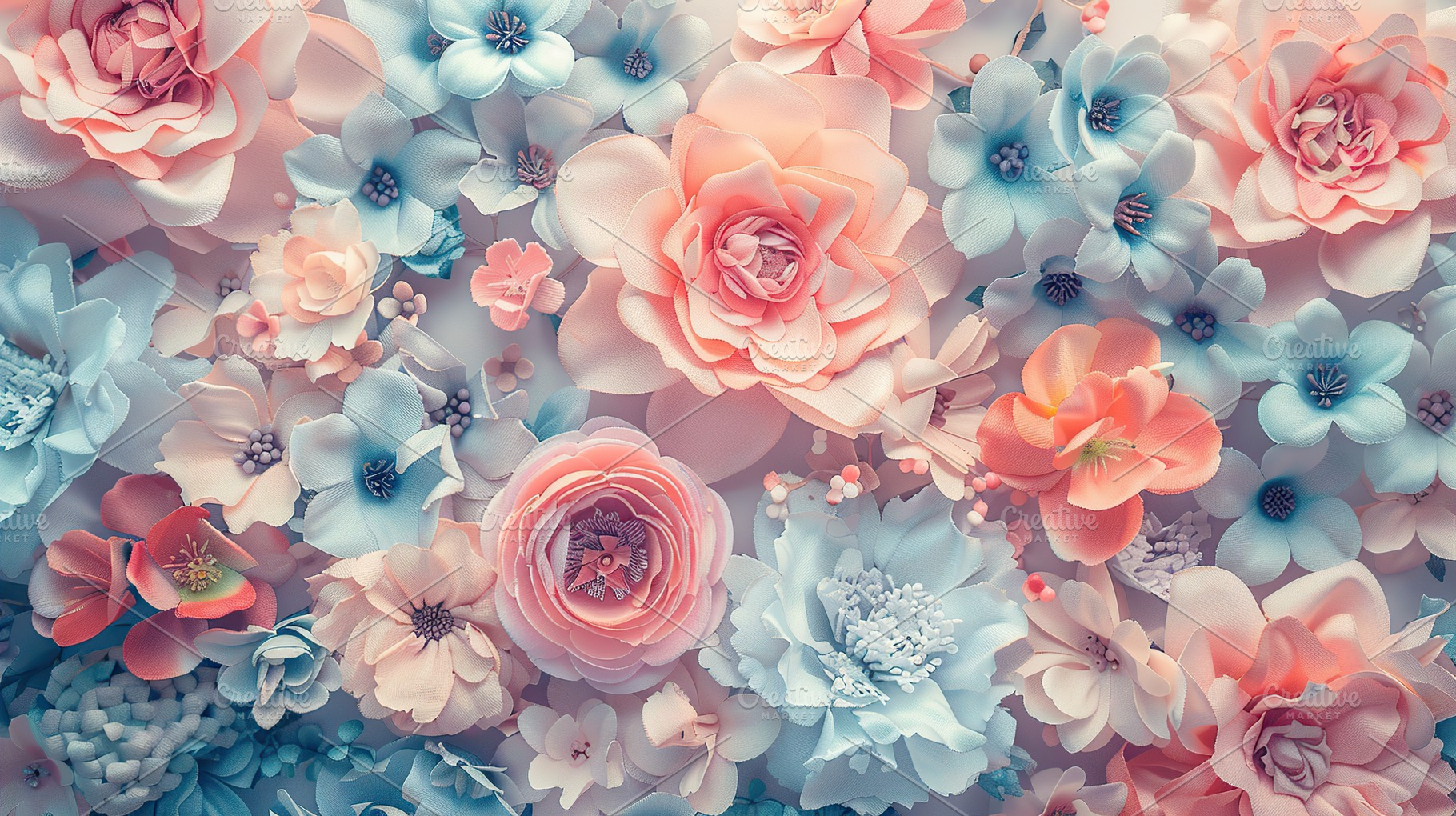 Background of natural flowers in pastel colors, a Nature Photo by AlyaAnd