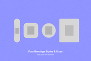 Basic Bandage Mockup Pack for PS, a Product Mockup by studio.pancz (Thumbnail 4 of 7)