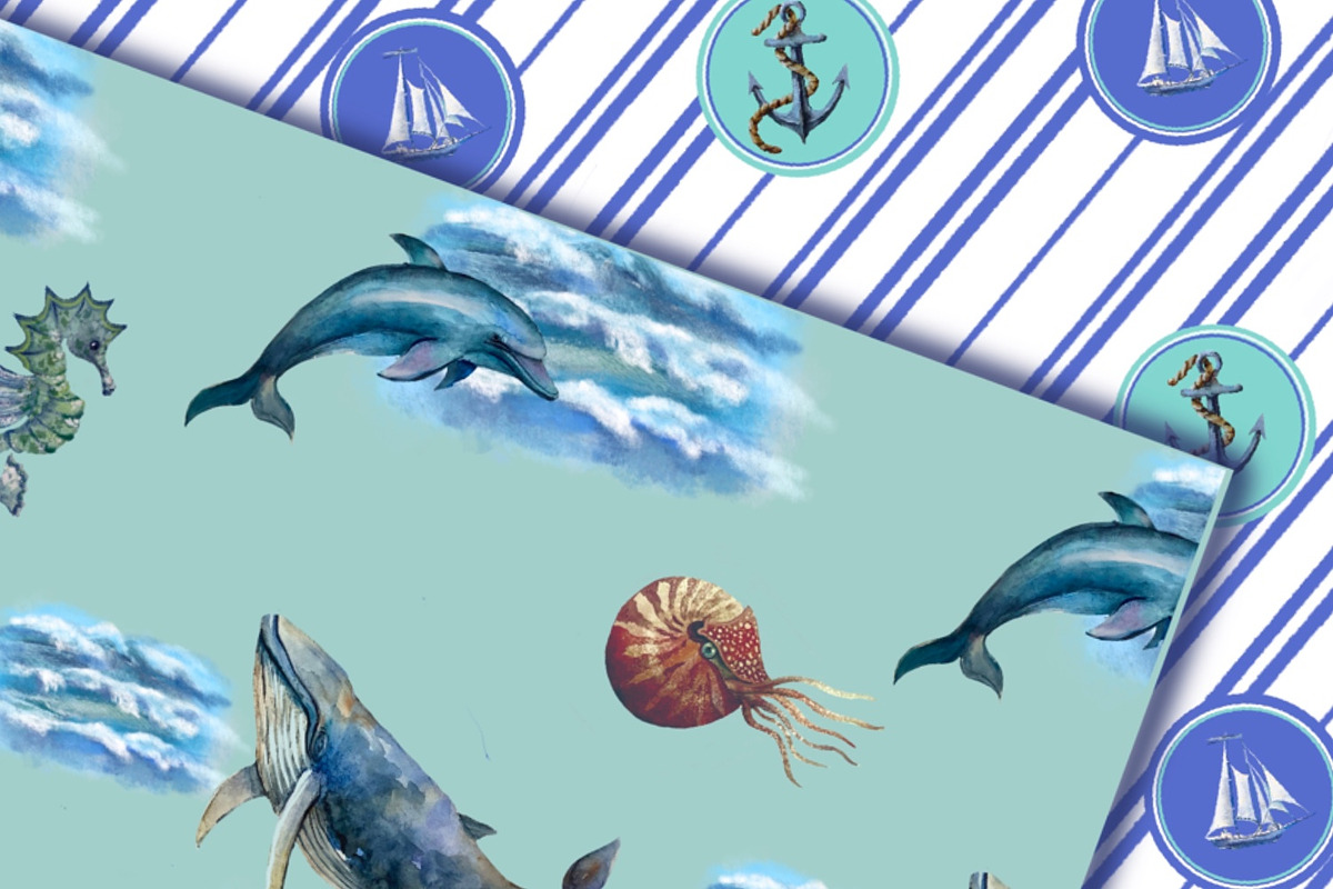 Watercolor nautical illustration, an Object Illustration by AkvarelRiver (Photo 14 of 18)