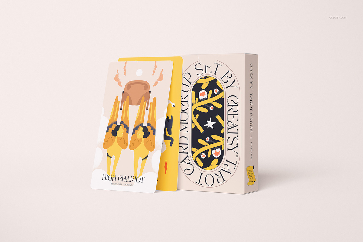 Tarot Cards Mockup Bundle, a Merchandise Mockup by creatsy5 (Photo 12 of 42)
