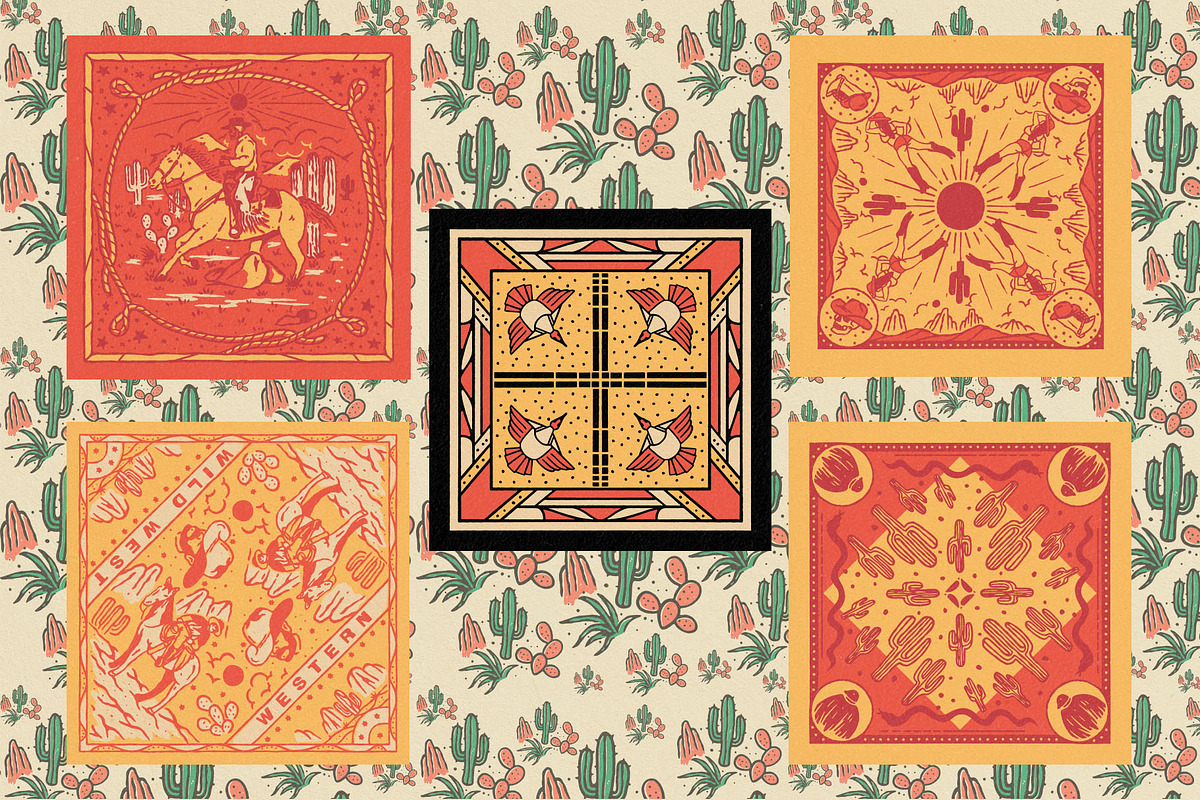 Bandana & pattern, an Object Illustration by Southerntown (Photo 7 of 7)