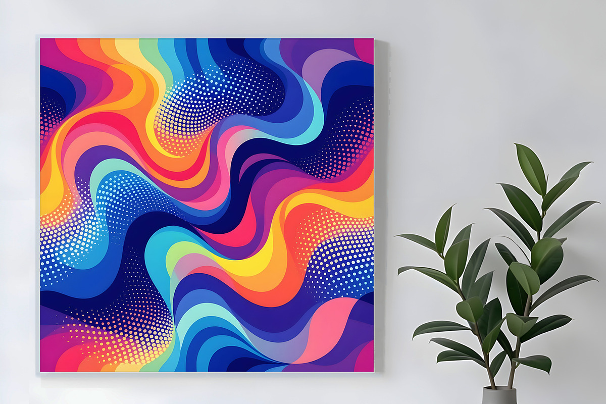 Abstract Organic Geometric Backgr, a Decorative Illustration by Sharon Schwalbe (Photo 2 of 4)