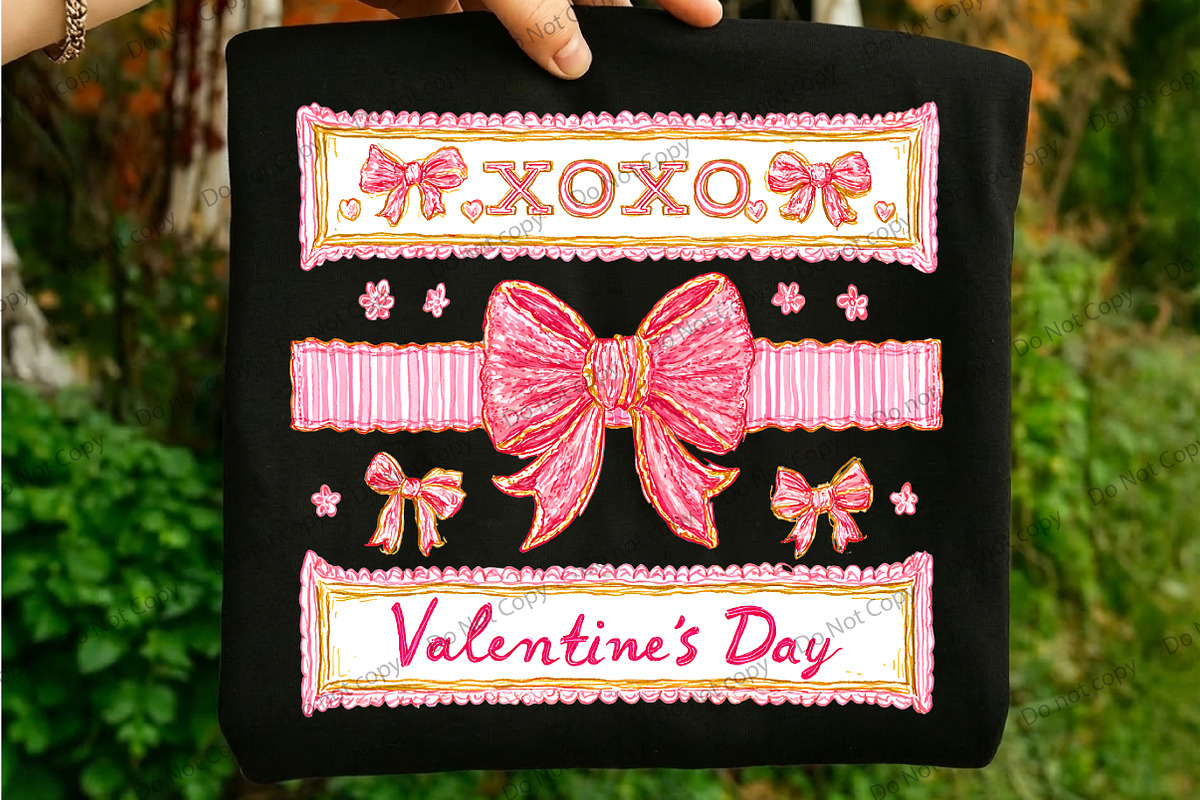 Coquette Valentine's Day XOXO PNG, an Illustration by Libby Wishes (Photo 2 of 8)