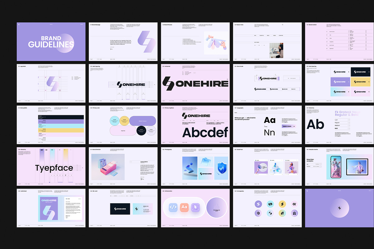 OneHire – Brand Guidelines, a Presentation Template by S A N D Y (Photo 10 of 10)