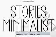 Stories Minimalist, a Sans Serif Font by InermediaSTUDIO (Thumbnail 1 of 8)