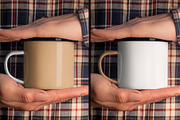 6 Outdoor Enamel Mug Mockup, a Cups & Container Mockup by Grow Design Craft Studio (Thumbnail 3 of 6)