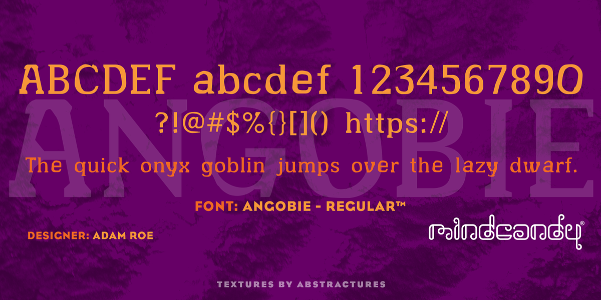 Angobie™, a Handwritten Font by MINDCANDY (Photo 2 of 3)