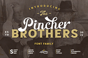 The Pincher Brothers, a Sans Serif Font by Larin Type Co. (Thumbnail 1 of 10)