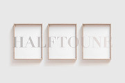 Wooden Frame Mockup Bundle, a Print Template by HALFTOUNE (Thumbnail 4 of 6)