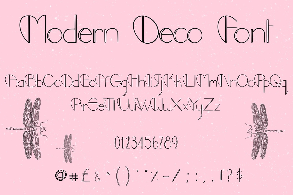 Modern Deco font, a Font by Charlotte Breedon Design (Photo 4 of 4)