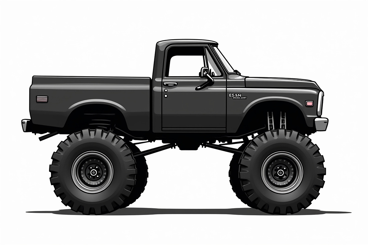 Monster Truck Collection, an Illustration by hafijul (Photo 4 of 9)