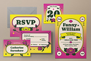 Vintage Wedding Invitation Set, an Invitation Template by graphicook (Thumbnail 2 of 3)