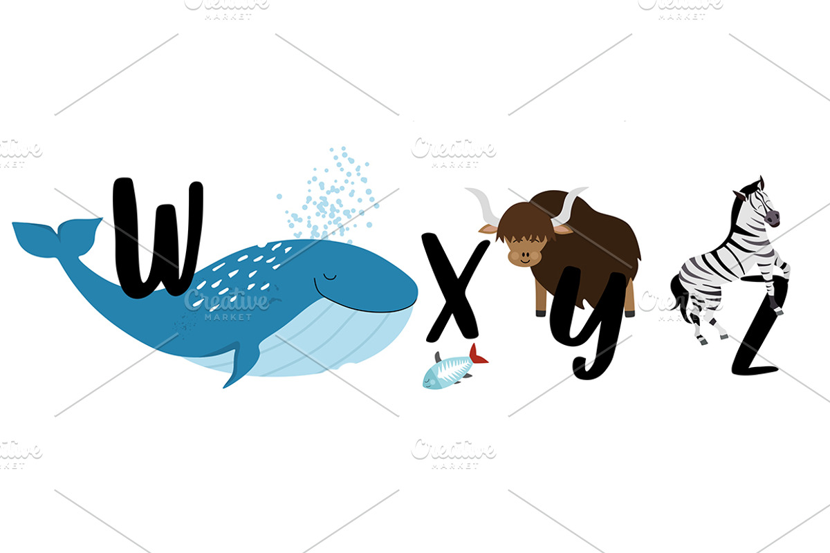 Animal alphabet poster, an Animal Illustration by land art (Photo 9 of 9)