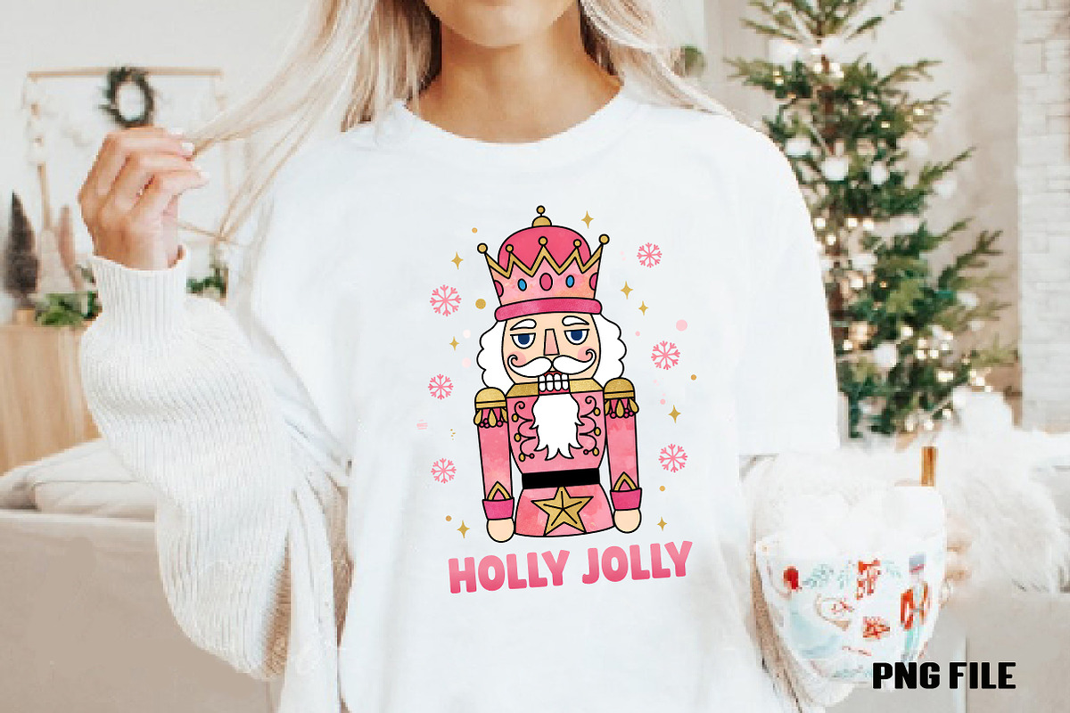 Holly Jolly Christmas PNG, an Illustration by DreamCafeArt (Photo 2 of 4)