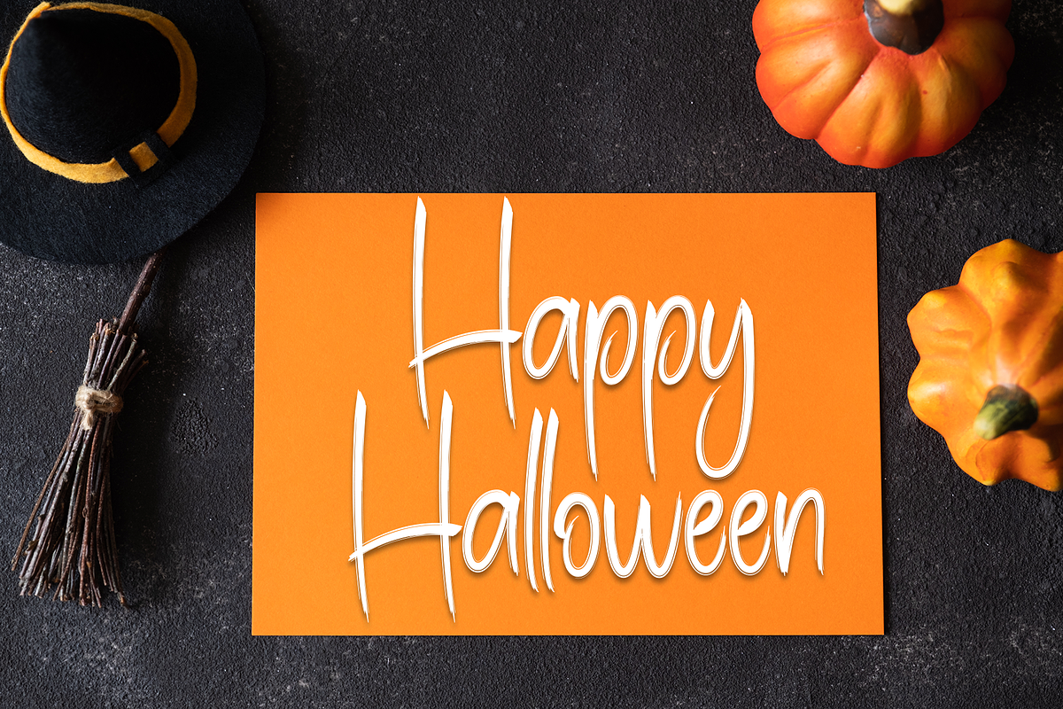 Night Haunted | Script Font, a Handwritten Font by Scratchones (Photo 4 of 8)