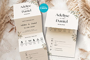 Botanical Wedding Invitation, an Invitation Template by Arslan (Thumbnail 2 of 3)