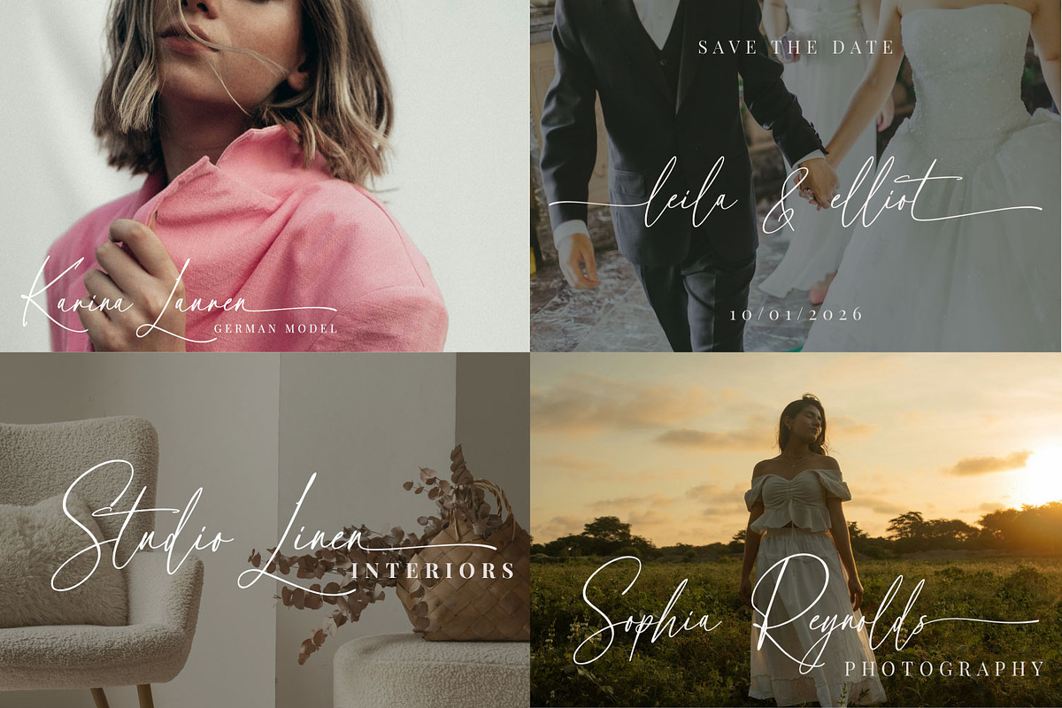 The Modern Script Font Bundle Vol. III