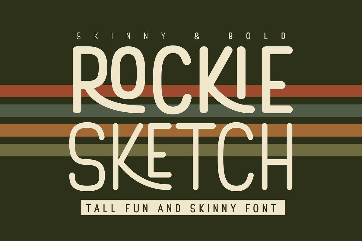 Rockie Sketch – Playful Upright Font, a Sans Serif Font by Typebae (Photo 1 of 8)