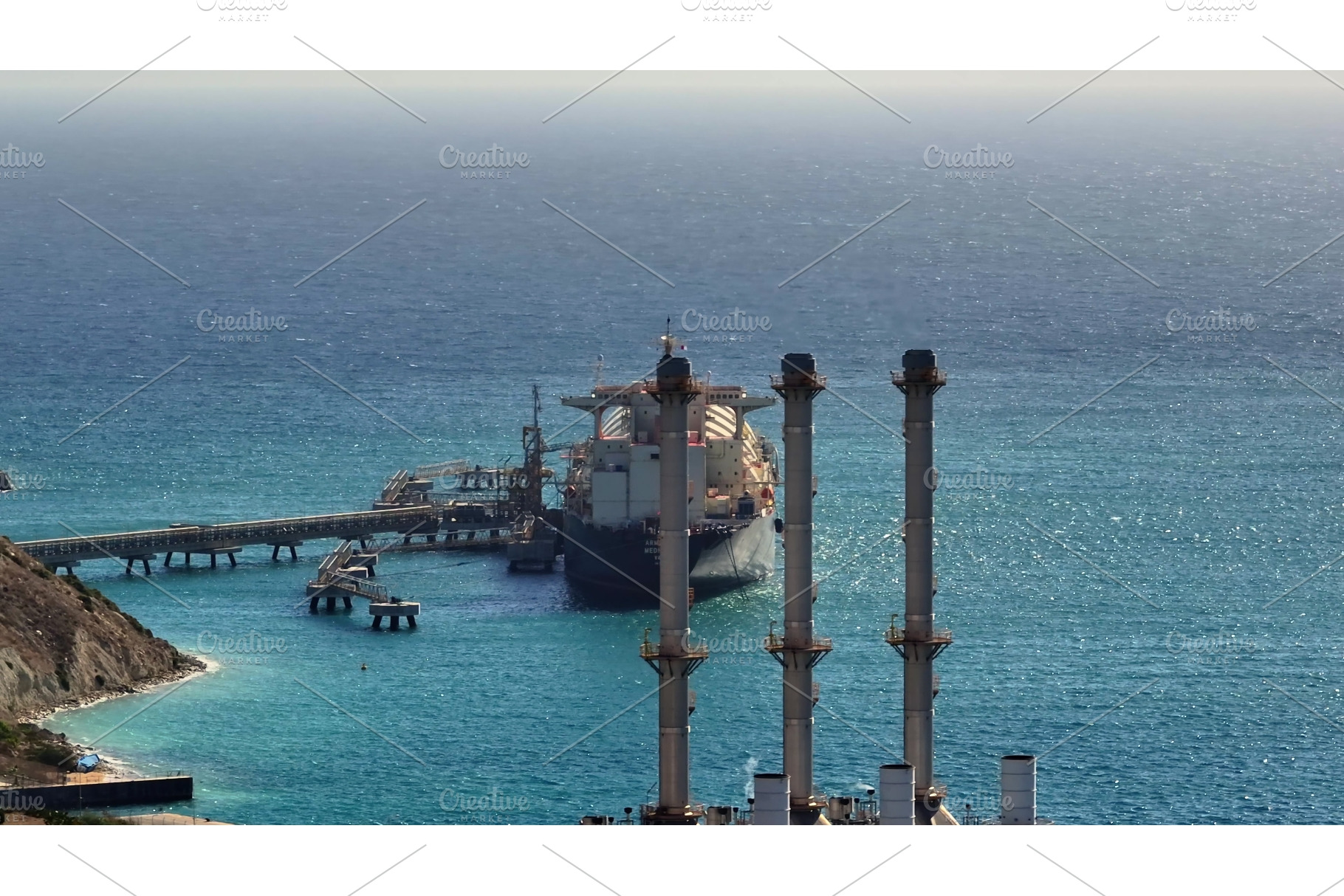Cargo Ship Docking at Maltese Port, a Transportation Photo by Goinyk