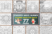 Starseed Angel Number Coloring Pages, a Brochure Template by LA Design (Thumbnail 1 of 10)