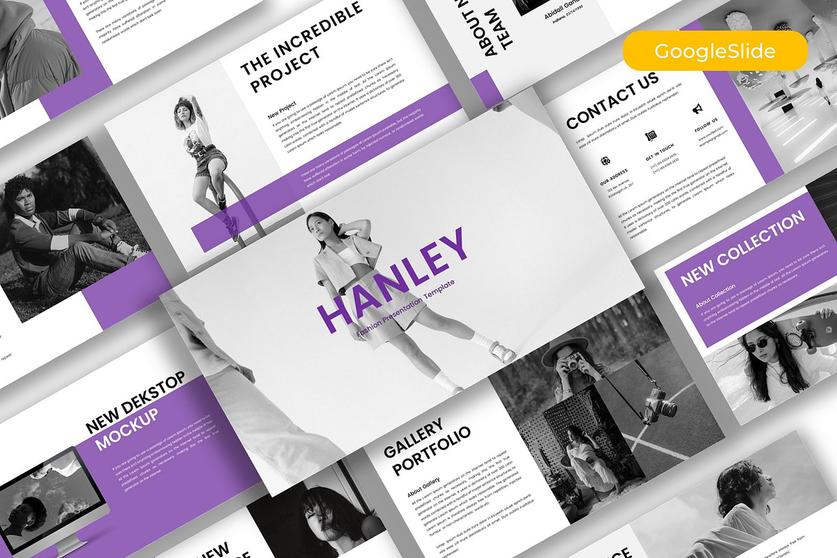 Hanley – Fashion  Google Slide, a Presentation Template by kreatifreya (Photo 1 of 5)
