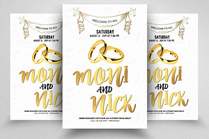 Wedding Invite Psd Flyer Template, an Invitation Template by Psd Templates