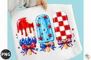 Patriotic Popsicle Ice Cream Summer, a Seasonal Illustration by designcity5 (Thumbnail 1 of 4)