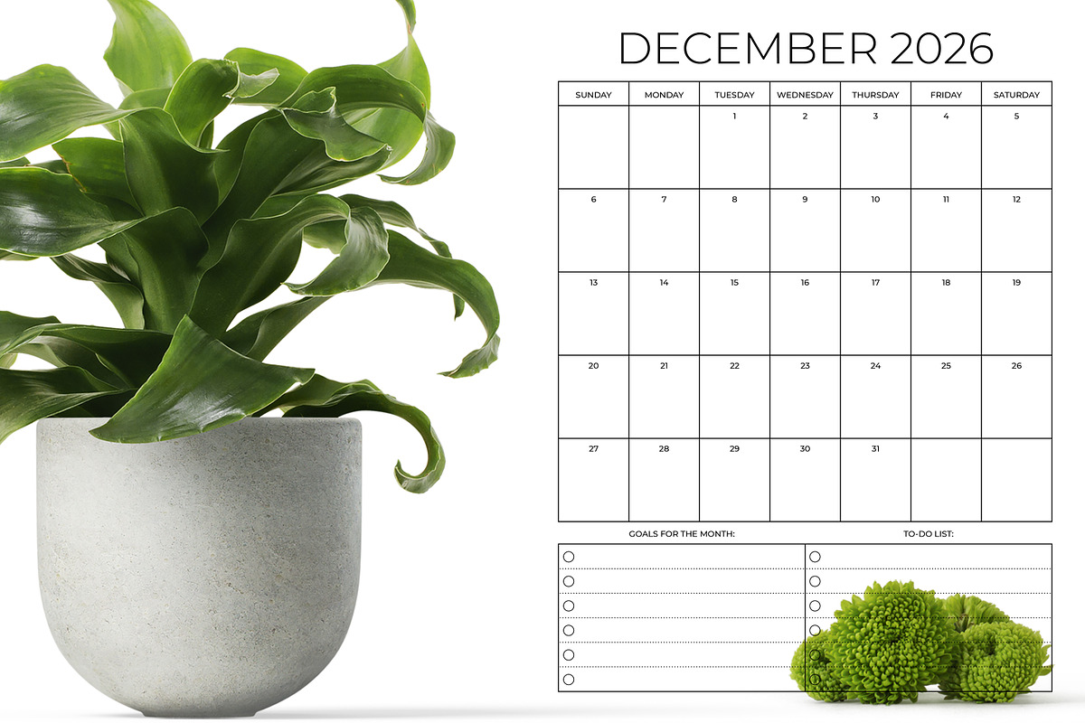 2026 Vertical 8.5x11 Inch Calendar, a Stationery Template by Running With Foxes (Photo 5 of 5)
