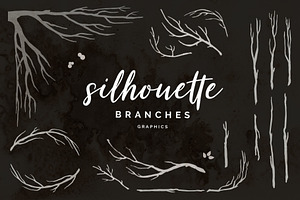 Silhouette Branch Vectors