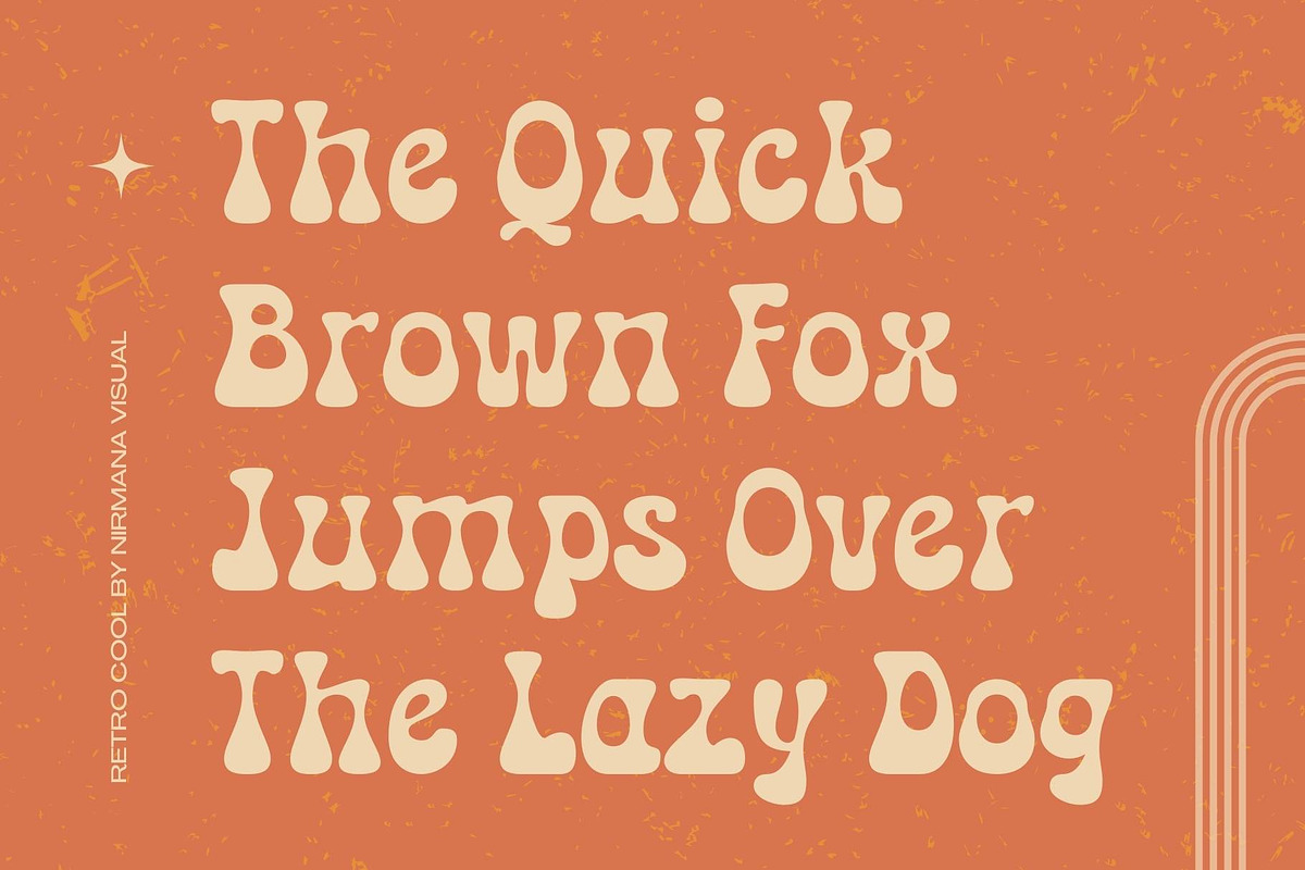 Retro Cool - Groovy font, a Font by Nirmana Visual (Photo 5 of 10)