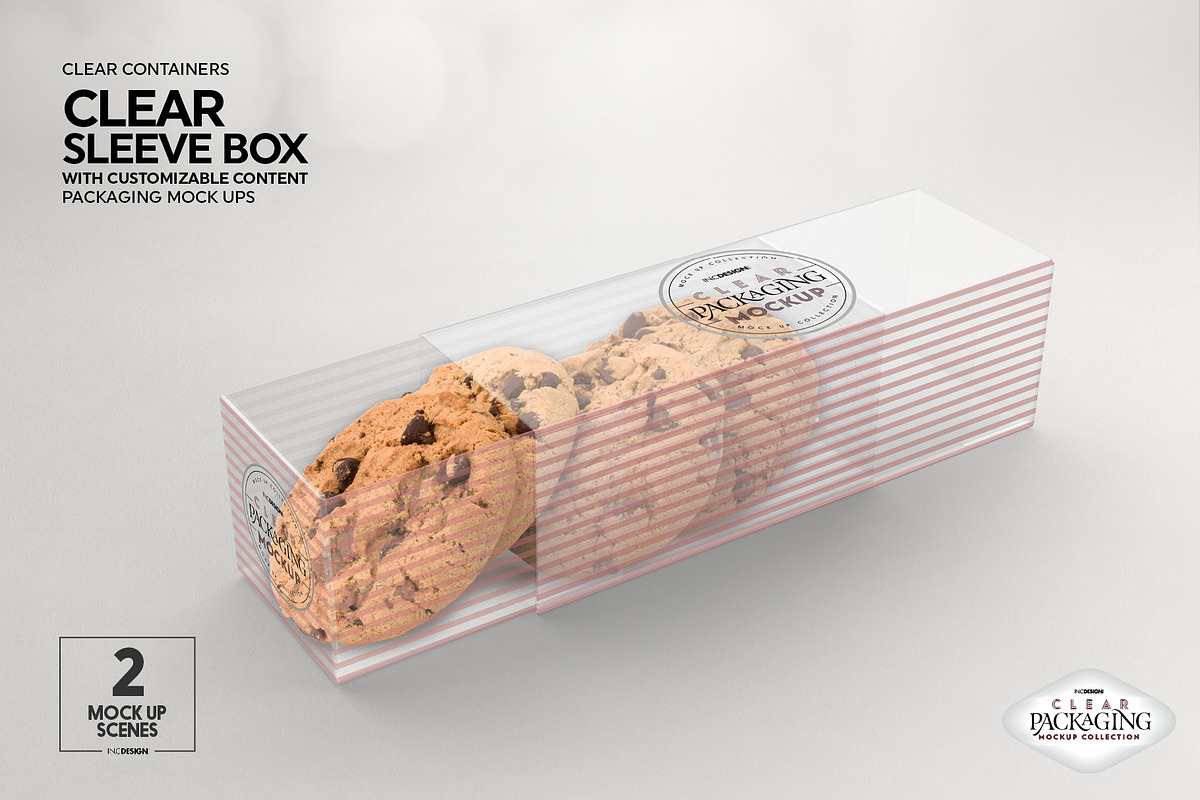 Clear Sleeve Box Packaging Mockup, a Packaging Mockup by INCDesign (Photo 5 of 9)
