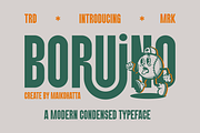 Boruino - Modern Condesed Font, a Sans Serif Font by MaikoHatta (Thumbnail 1 of 9)