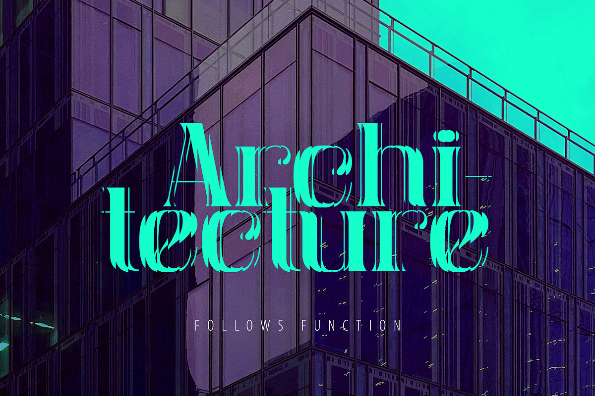 Reglass - Refractive Serif Font, a Serif Font by Gleb Guralnyk (Photo 2 of 6)