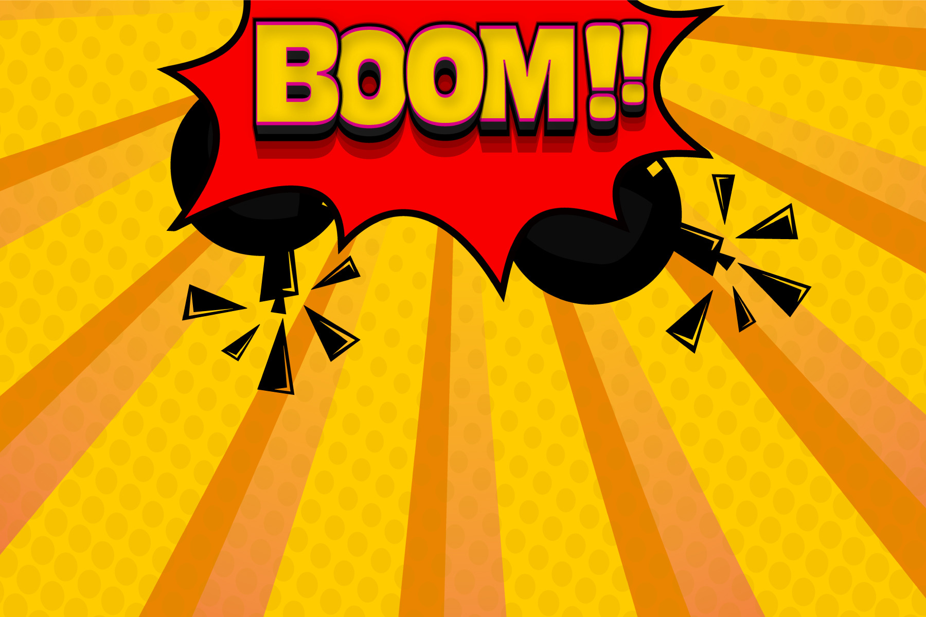 Boom Comic Art Background Design, a Background Graphic by TrueVector ...