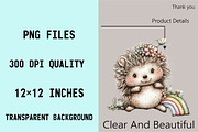 Whimsical Summer Hedgehogs Clipart, an Animal Illustration by SVGArt (Thumbnail 9 of 9)