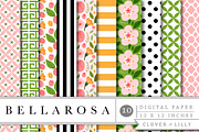 Floral Rose Patterns, a Pattern Graphic by Clover & Lilly (Thumbnail 3 of 4)