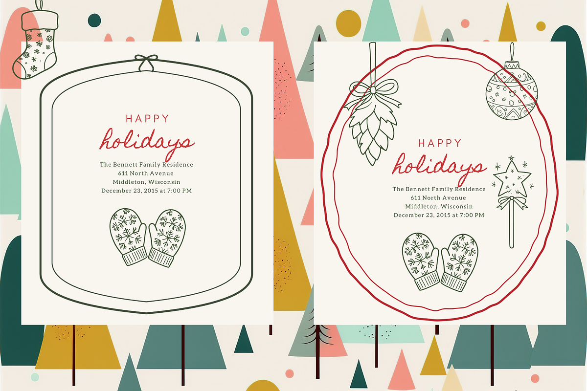 Christmas Frames Whimsy Set, a Seasonal Illustration by digital.incubator.yum (Photo 9 of 18)