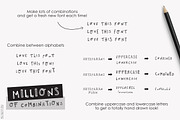 Outline Font - Artsy and Raw, a Handwritten Font by pixelcolours (Thumbnail 5 of 11)