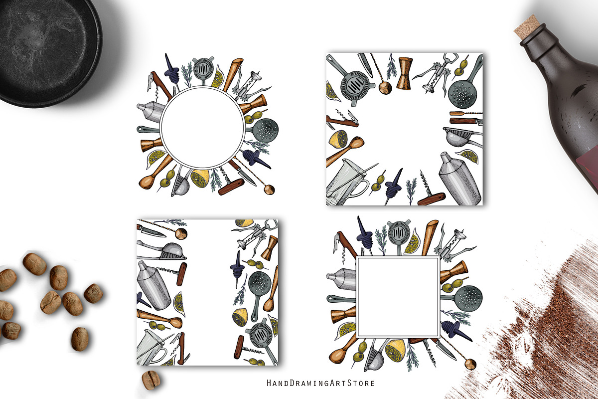 Bar Equipment illustration, a Food Illustration by Hand drawn Boutique (Photo 5 of 8)