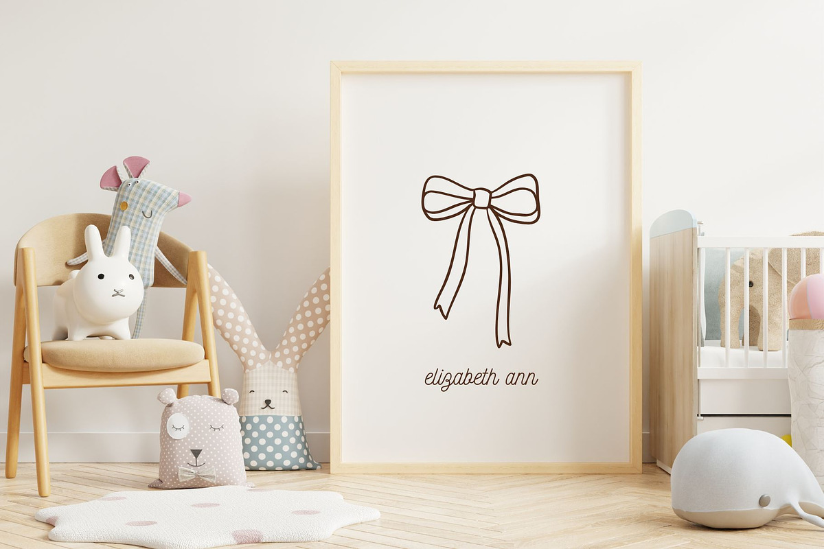 Hand Drawn Whimsical Bow Clipart, a Decorative Illustration by Hello Holly Studio (Photo 5 of 10)