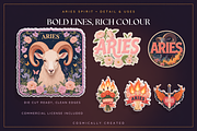 Aries Zodiac Sticker Bundle 80+, an Object Graphic by Jakayla Digital Co (Thumbnail 9 of 15)