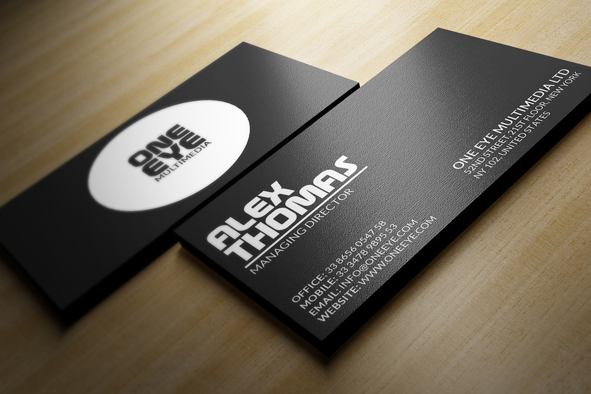 Minimal Black Business Card, a Business Card Template by Marvel (Photo 4 of 6)