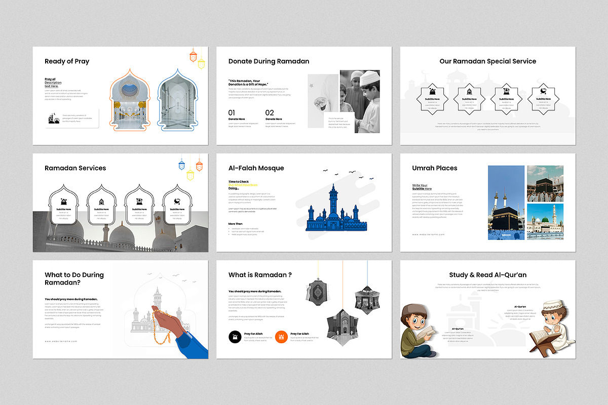 Ramadan Presentation Template, a Presentation Template by GenerousArt (Photo 3 of 4)