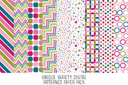 Fuchsia Pattern Paper Pack, a Pattern Graphic by Angie Sandy (Thumbnail 1 of 2)
