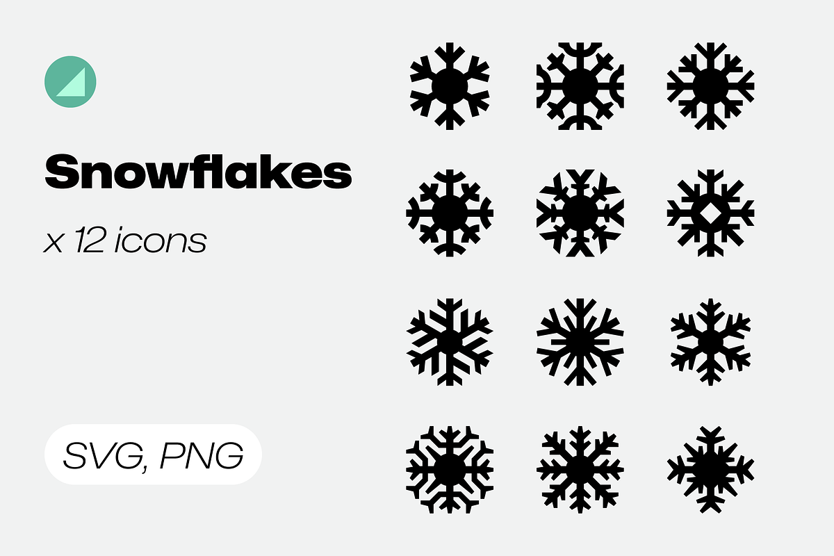 Basicons / Seasons / Snowflakes 3, a Solid Icon by Danil Polshin