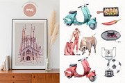 Travel to Spain. Watercolor clipart, an Illustration by VerAna (Thumbnail 6 of 13)