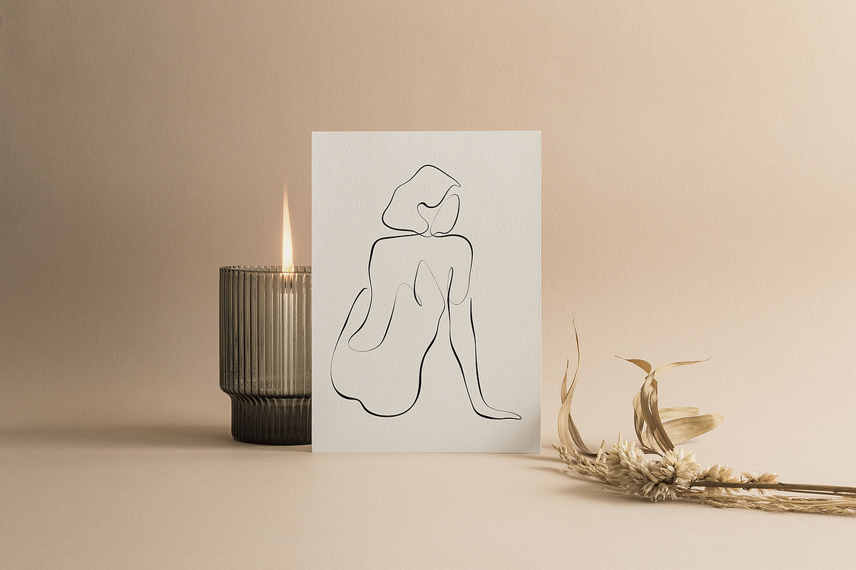 BODY - abstract one line art, an Illustration by Anna.Klets (Photo 9 of 11)