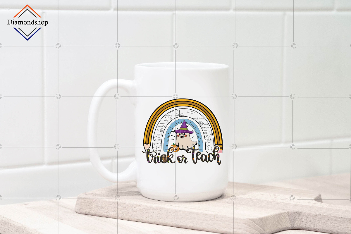 Rainbow Trick Or Teach Sublimation, a Decorative Illustration by DiamondShop (Photo 2 of 7)