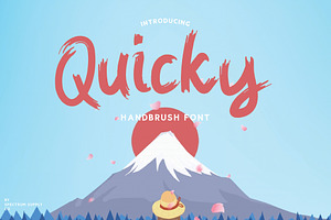 Quicky Brush Font